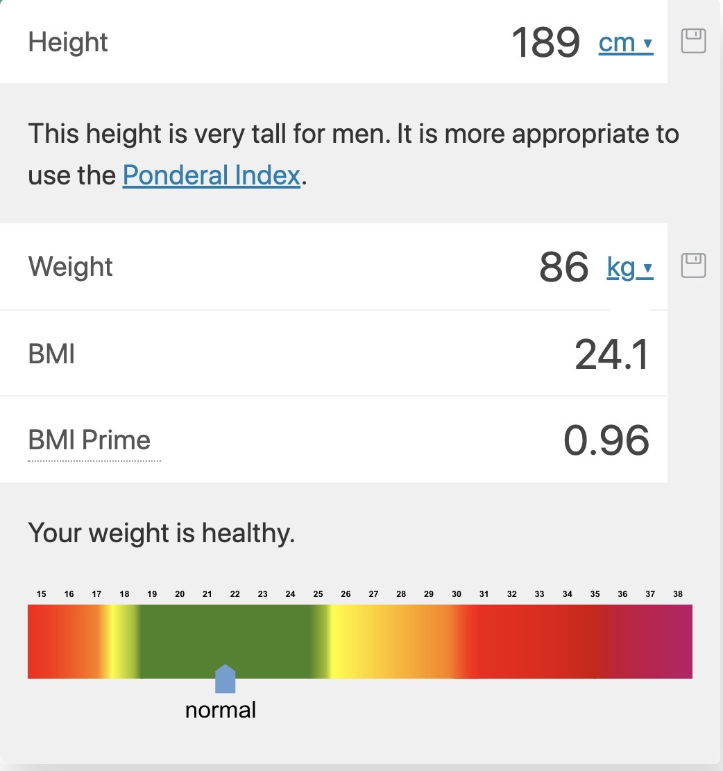 Widget to calculate BMI